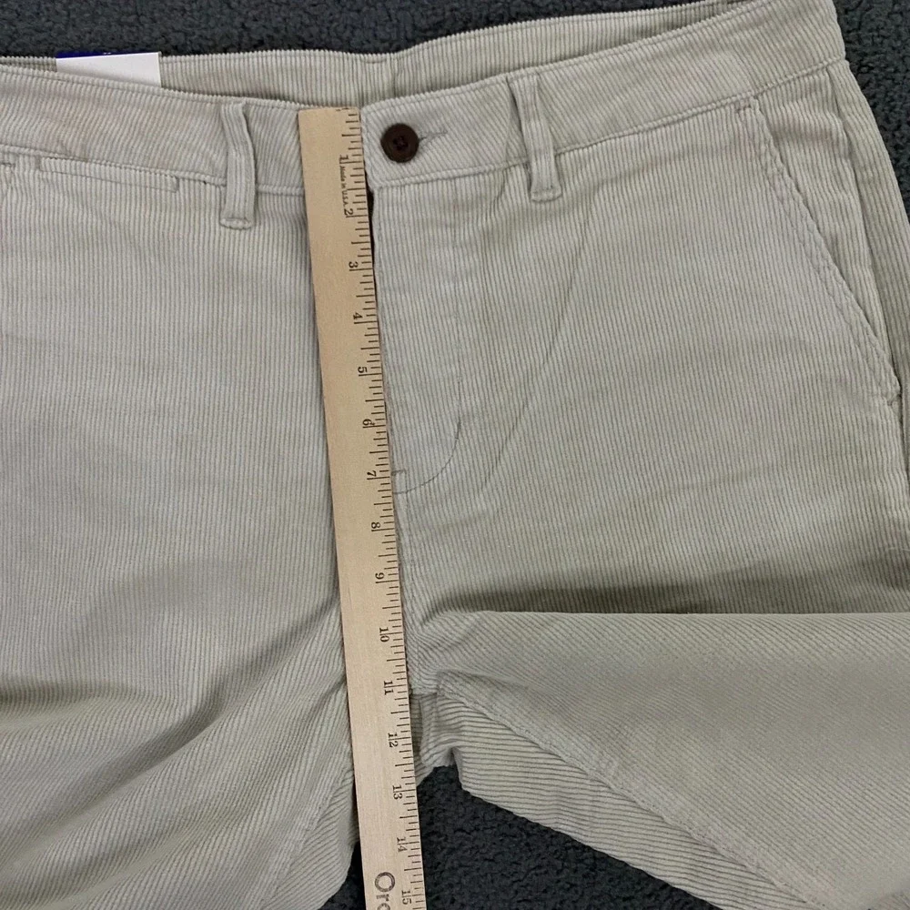 Katin Corey Corduroy Pant Mens 34x32 Slim Straight Chino Light Gray